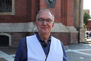 Marc Fahning, Leiter der Evakuierungsübung im Michel.